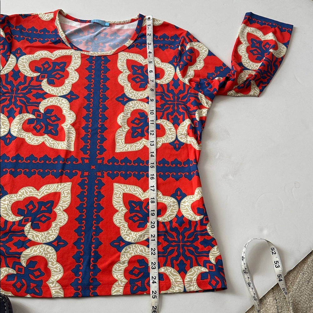J McLaughlin Signature Catalina Cloth 3/4 Sleeve Top - Picture 5 of 6